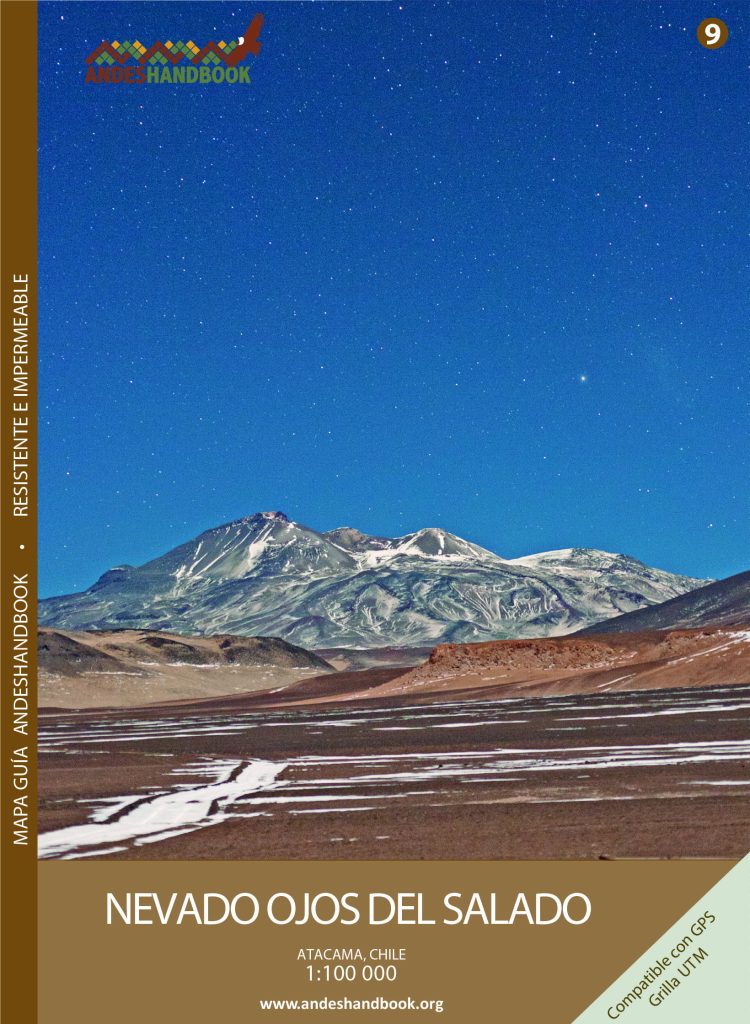 Mapa-guía Andeshandbook - Nevado Ojos del Salado