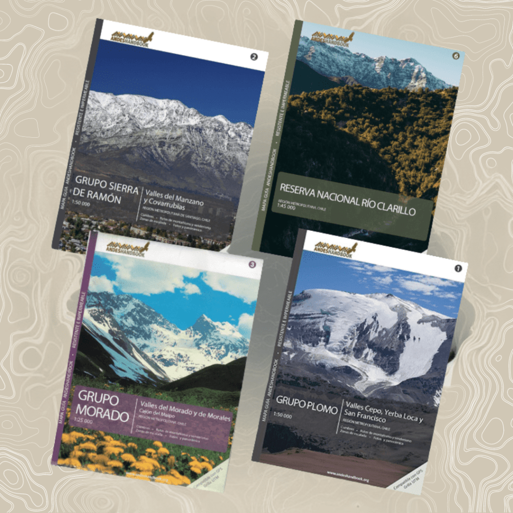 Pack 4 mapas: Andes de Santiago