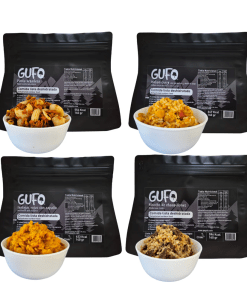 Pack con carne: 2 comidas liofilizadas Gufo Foods