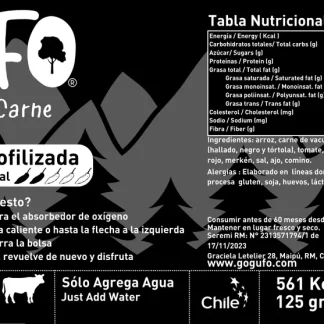 Chili con Carne / Estofado Tex-Mex, por Gufo Foods