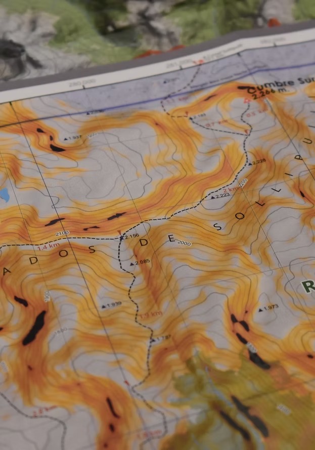 Mapa Nevados de Sollipulli - Imagen 2