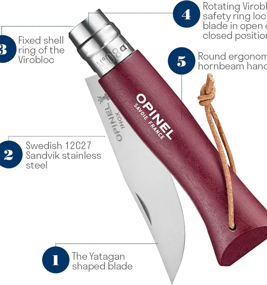 Cuchillo Opinel N°8 - Acero inoxidable - Imagen 7
