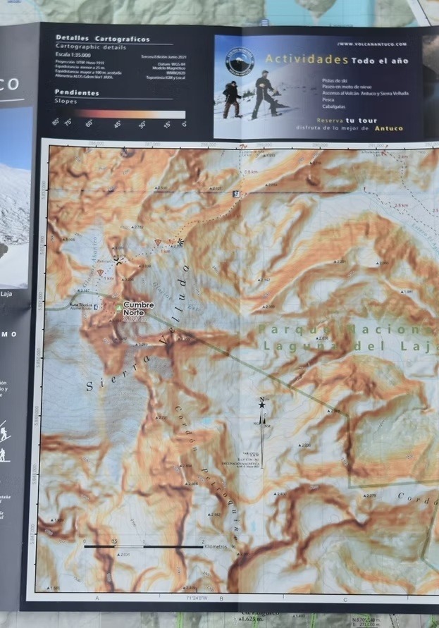 Mapa Volcán Antuco y Sierra Velluda - Imagen 2