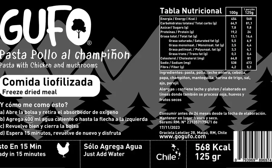 Pasta Pollo al champiñón, por Gufo Foods - Imagen 5