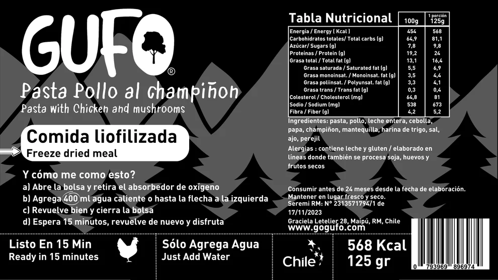 Pasta Pollo al champiñón, por Gufo Foods - Imagen 5